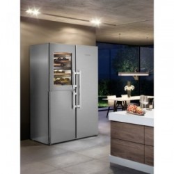 Liebherr SBSes 8496 - Frigorifero Side by Side NoFrost BioFresh, 645 Litri, Classe D, 185 x 121 x 66.5 cm