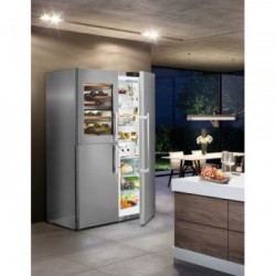 Liebherr SBSes 8496 - Frigorifero Side by Side NoFrost BioFresh, 645 Litri, Classe D, 185 x 121 x 66.5 cm