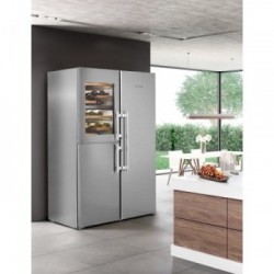 Liebherr SBSes 8496 - Frigorifero Side by Side NoFrost BioFresh, 645 Litri, Classe D, 185 x 121 x 66.5 cm