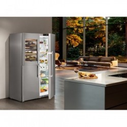 Liebherr SBSes 8496 - Frigorifero Side by Side NoFrost BioFresh, 645 Litri, Classe D, 185 x 121 x 66.5 cm