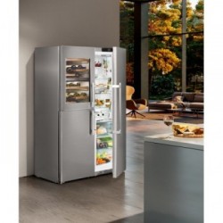 Liebherr SBSes 8496 - Frigorifero Side by Side NoFrost BioFresh, 645 Litri, Classe D, 185 x 121 x 66.5 cm