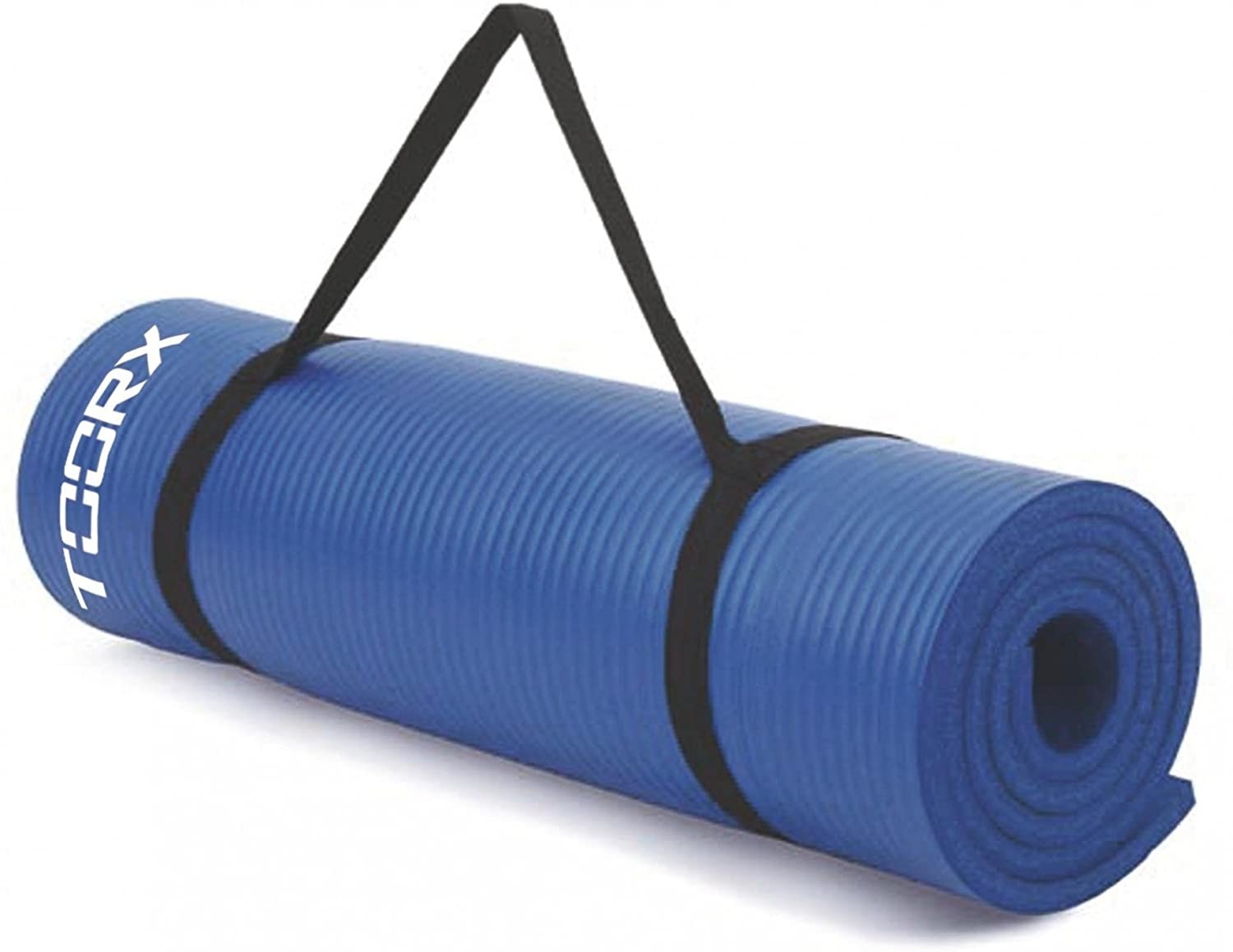 Toorx MAT-172PRO - Materassino Fitness con Occhielli Unisex Adulto, Blu, 63,5x55x33 cm