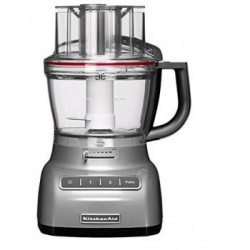 KitchenAid 5KFP1335ECU - Food Processor, Ciotola 3,1 Lt. BPA Free, Tubo Ultra Wide Mouth 3-in-1, Argento Medaglia