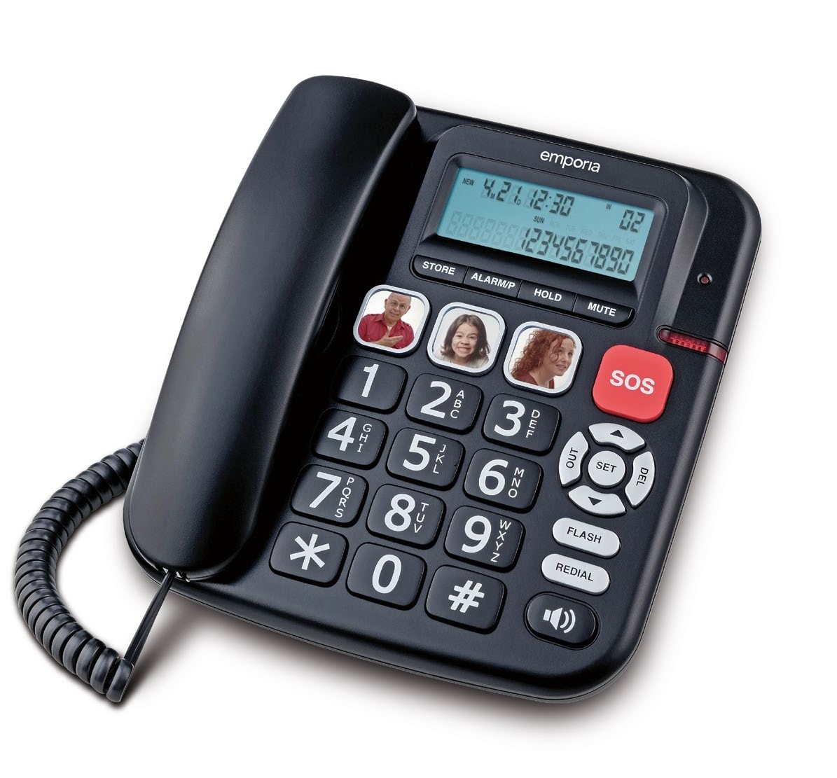 Emporia KFT19 telefono Telefono analogico Identificatore di chiamata Nero