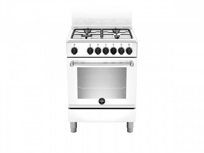 La Germania AMN664EBV - Cucina con Forno Elettrico, Bianco, 60x60 cm, Classe A