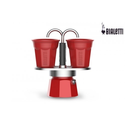 Bialetti, Caffettiera Mini Express Rossa , 2 Tazze
