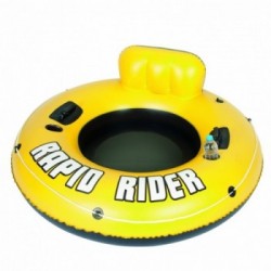Bestway 43116 galleggiante da piscina e da spiaggia Nero, Giallo Vinile Ciambella da nuoto