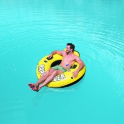 Bestway 43116 galleggiante da piscina e da spiaggia Nero, Giallo Vinile Ciambella da nuoto