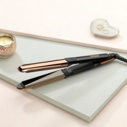 BaByliss ST482E Straight & Curl Brilliance - Piastra per Capelli, 5 Temperature 150-235°C, Cavo Girevole, Ideale per look Mossi