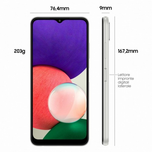 Samsung Galaxy A22 5G 6.6" 64 GB espandibile White