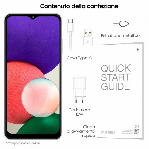 Samsung Galaxy A22 5G 6.6" 64 GB espandibile White
