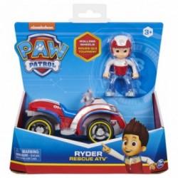 PAW Patrol , quad di salvataggio di Ryder con personaggio da collezione, per bambini dai 3 anni in su