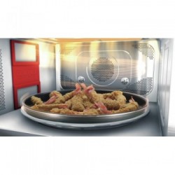 Whirlpool MWP 3391 SX - Forno a Microonde Combinato DualCrisp, Vapore, 33 Litri, 1000 W