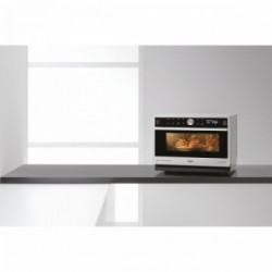 Whirlpool MWP 3391 SX - Forno a Microonde Combinato DualCrisp, Vapore, 33 Litri, 1000 W