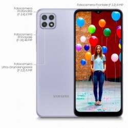 Samsung Galaxy A22 5G 6.6" 64 GB espandibile Violet