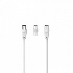 Hama 00205298 cavo coassiale 10 m Bianco