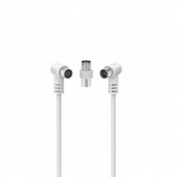 Hama 00205299 cavo coassiale 1,5 m Bianco