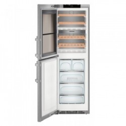 Liebherr SWTNes 4285 - Cantina Vini Combinato Congelatore NoFrost, 289 Litri, Classe D, Acciaio SmartSteel 