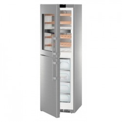 Liebherr SWTNes 4285 - Cantina Vini Combinato Congelatore NoFrost, 289 Litri, Classe D, Acciaio SmartSteel 