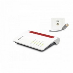 AVM FRITZ!Box 7530 AX router wireless Gigabit Ethernet Dual-band (2.4 GHz/5 GHz) Rosso, Bianco
