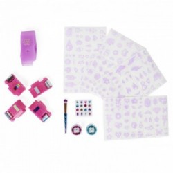 Cool Maker , Shimmer Me Body Art con rullo crea Tatoo, 4 colori metallizzati e 180 motivi, tatuaggi temporanei - dagli 8 anni