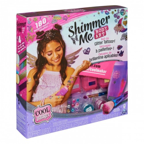 Cool Maker , Shimmer Me Body Art con rullo crea...