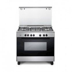 DeLonghi FMX 96 ED - Cucina a Gas con Forno Elettrico Multifunzione, 5 Bruciatori, 90x60 cm