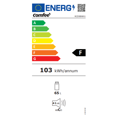 Comfeè RCD98WH1 - Frigorifero da Libera...