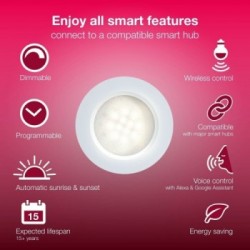 Innr Lighting PL 115 faretto Faretto d'illuminazione da superficie Argento, Bianco LED 3 W