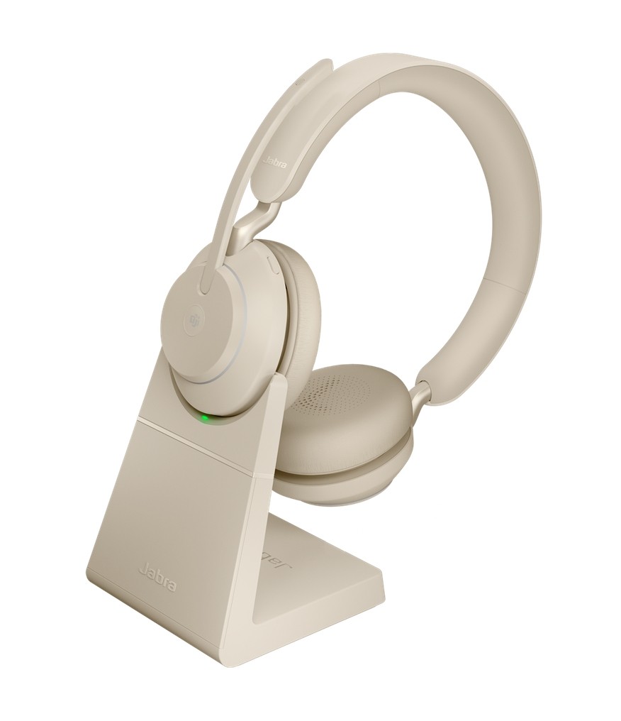 Jabra Evolve2 65, MS Stereo Cuffia Padiglione auricolare USB tipo-C Bluetooth Beige