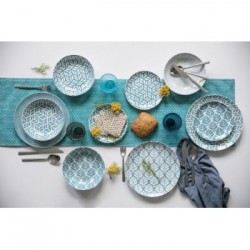 Villa D'Este Home Tivoli 'Bali Leaf', Servizio tavola 18 pezzi