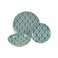 Villa D'Este Home Tivoli 'Bali Leaf', Servizio tavola 18 pezzi