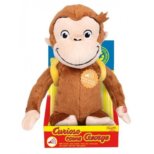 CURIOUS GEORGE C/SUONI E ZAINETTO 30 Cm.