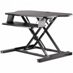 StarTech.com Scrivania ad angolo Sit Stand con Vassoio per Tastiera - Ampia Superficie (908x530mm) - Postazione di lavoro