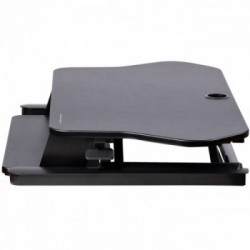 StarTech.com Scrivania ad angolo Sit Stand con Vassoio per Tastiera - Ampia Superficie (908x530mm) - Postazione di lavoro