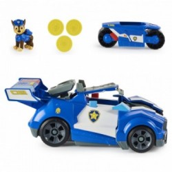 PAW Patrol , Auto della polizia City Cruiser di Chase 2 in 1 , auto della polizia con moto, luci e suoni e personaggio da