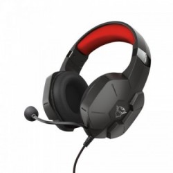 Trust GXT 323 Carus Cuffia Padiglione auricolare Connettore 3.5 mm Nero, Rosso