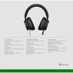 Microsoft Xbox Stereo Headset Cuffia Padiglione auricolare Connettore 3.5 mm Nero