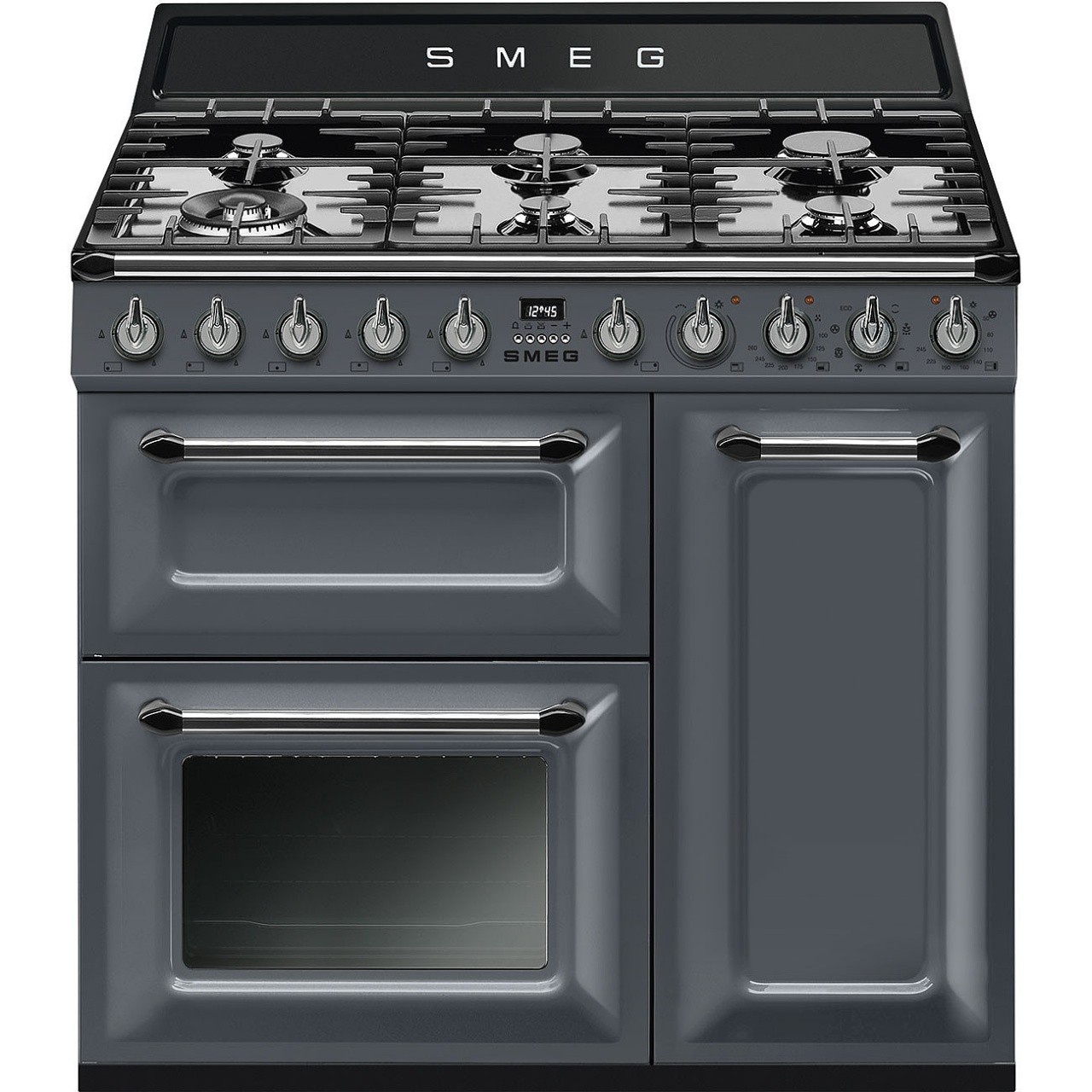 Smeg TR93GR - Cucina Victoria a Gas, 6 Fornello(i), 90 cm, 3 Forni Elettrici , Classe A