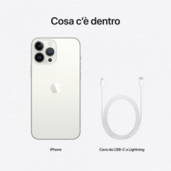 Apple iPhone 13 Pro Max 256GB Argento *ESTENSIONE GARANZIA3 3 ANNI IN PIU' in omaggio*