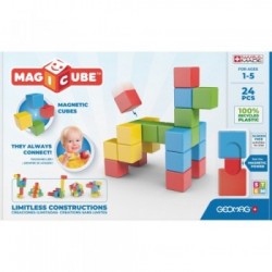 Geomag MagiCube Full Color Recycled Try me giocattolo magnetico al neodimio 24 pz Multicolore