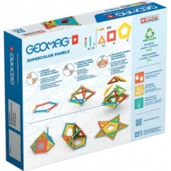 Geomag SuperColor Panels Recycled giocattolo magnetico al neodimio 52 pz Multicolore