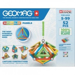 Geomag SuperColor Panels Recycled giocattolo magnetico al neodimio 52 pz Multicolore