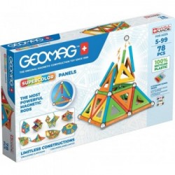 Geomag SuperColor Panels Recycled giocattolo magnetico al neodimio 78 pz Multicolore