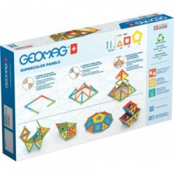 Geomag SuperColor Panels Recycled giocattolo magnetico al neodimio 78 pz Multicolore