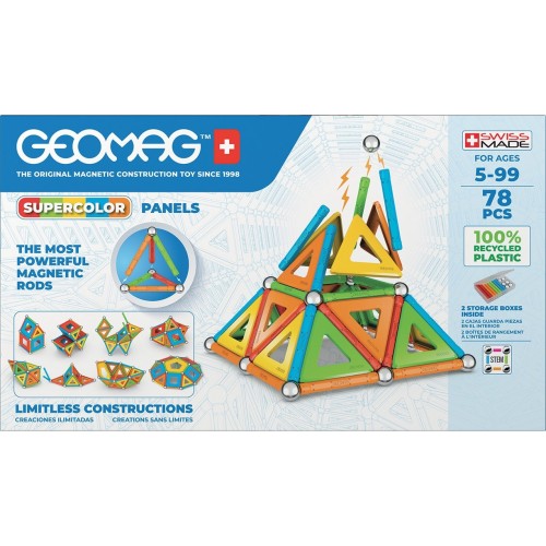 Geomag SuperColor Panels Recycled giocattolo...