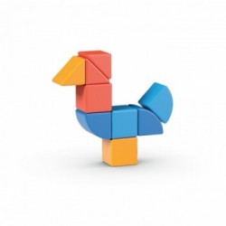 Geomag MagiCube 3 Shapes Recycled Animals