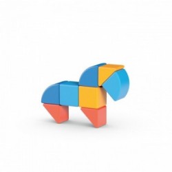 Geomag MagiCube 3 Shapes Recycled Animals