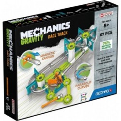Geomag Mechanics Gravity RE Race Track giocattolo magnetico al neodimio 67 pz Verde, Argento