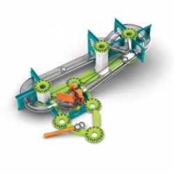 Geomag Mechanics Gravity RE Race Track giocattolo magnetico al neodimio 67 pz Verde, Argento